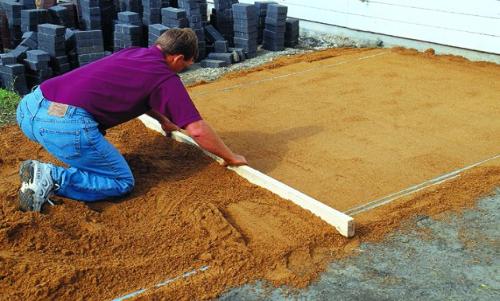Песок для подушки фундамента